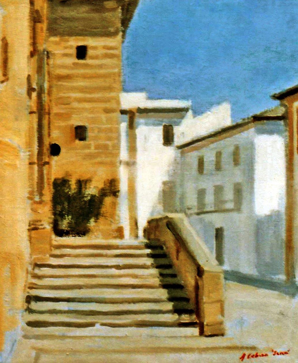 Plac Kościelny w Jávea autorstwa Alejandro Cabeza