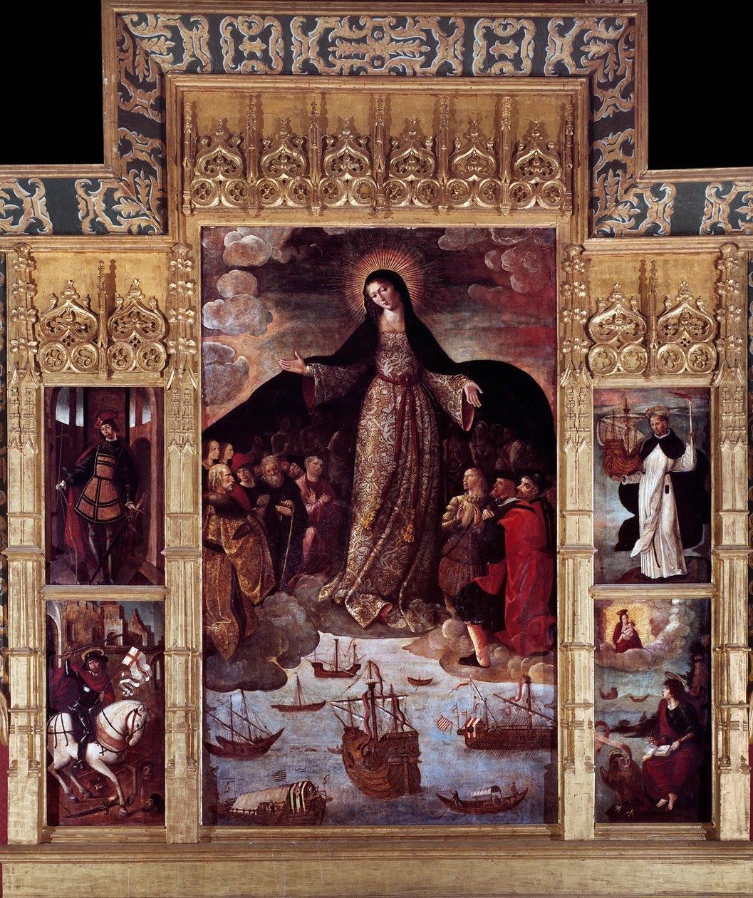 Dziewica Nawigatorów, 1505-36 autorstwa Alejo Fernandez