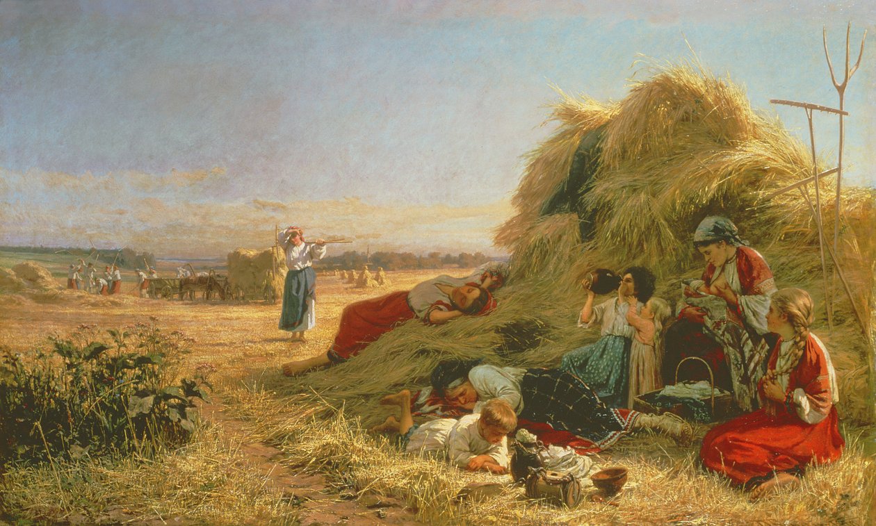 Praca w polu autorstwa Aleksandr Pavlovich Bryullov