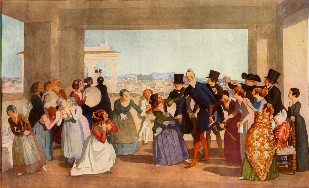 Święto Października w Rzymie, ok. 1842, 1965. autorstwa Aleksandr Ivanov