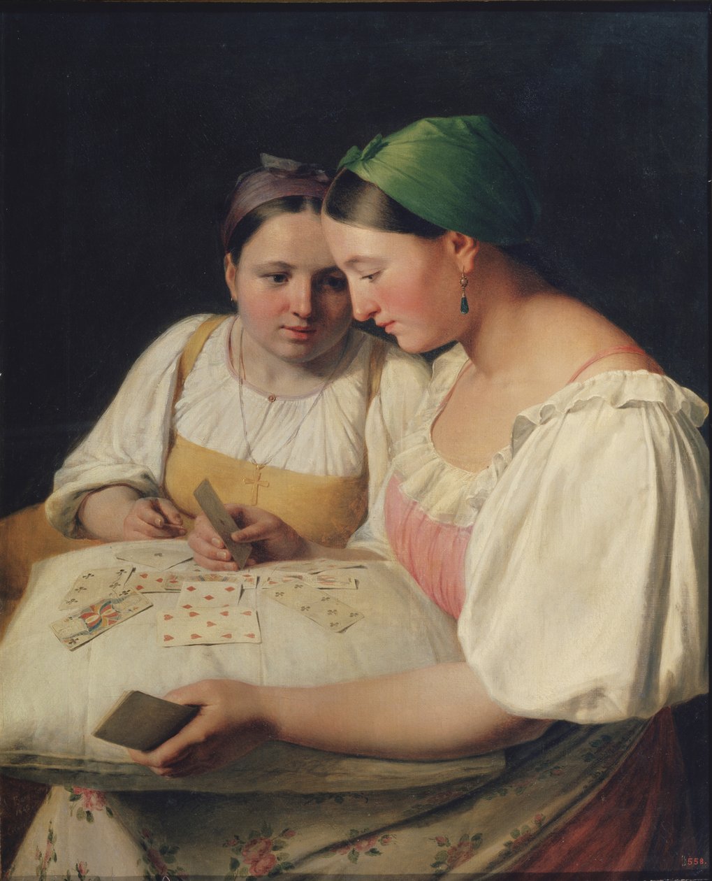 Wróżenie, 1842 autorstwa Aleksei Gavrilovich Venetsianov