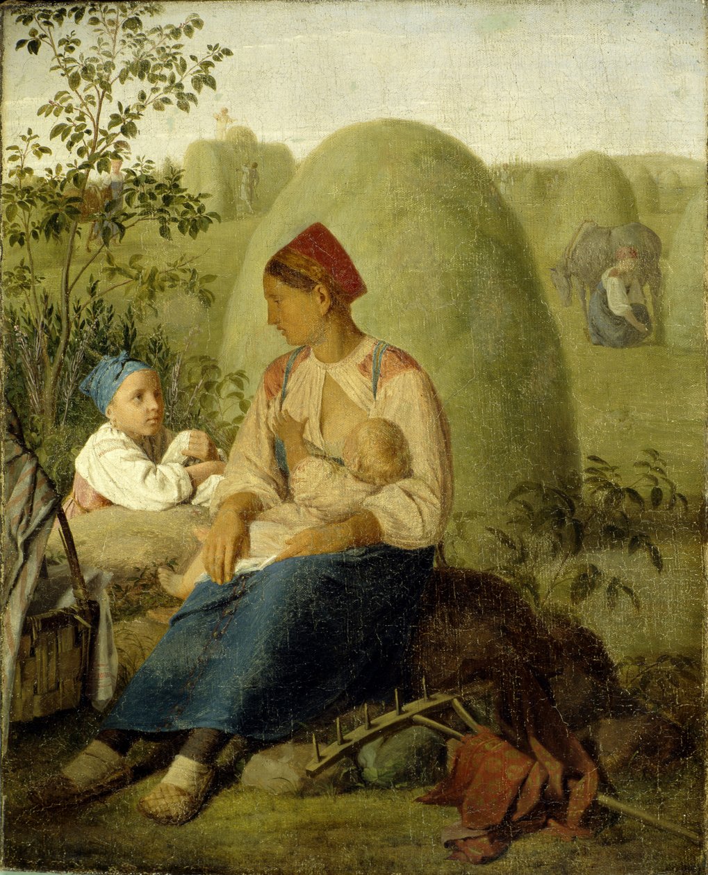 Sianokosy, przed 1827 r. autorstwa Aleksei Gavrilovich Venetsianov