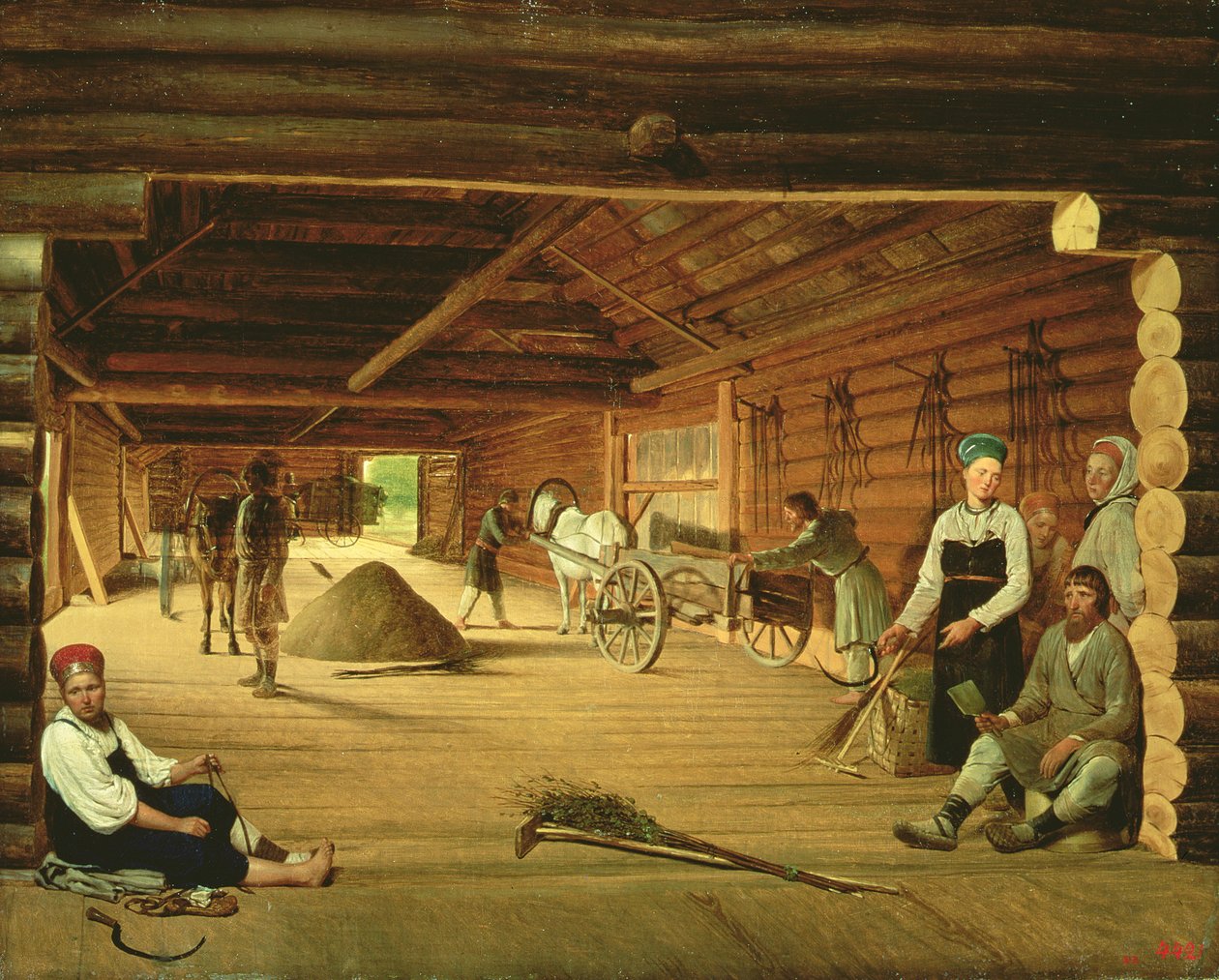 Błonia, 1821 autorstwa Aleksei Gavrilovich Venetsianov