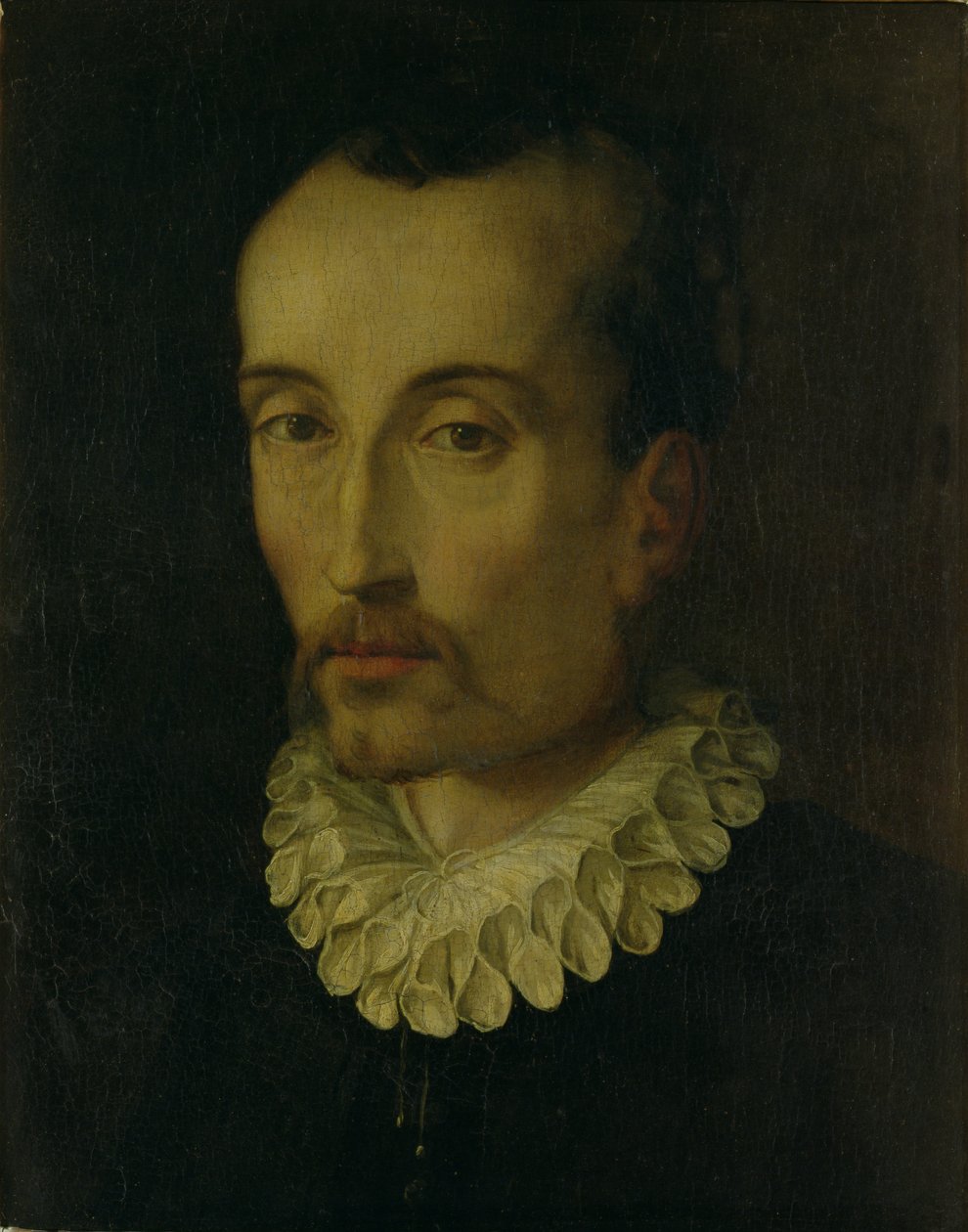 Portret Torquato Tasso, 1585-90 autorstwa Alessandro Allori