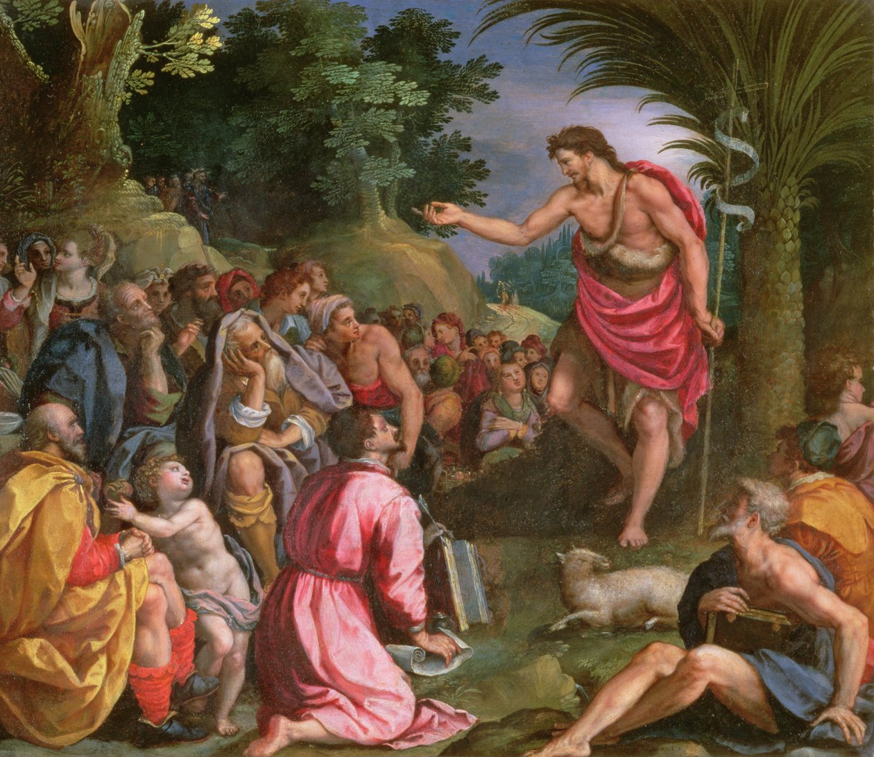 Jan Chrzciciel Kazanie autorstwa Alessandro Allori