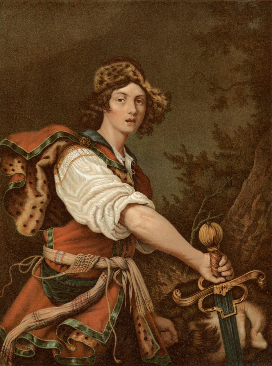 Dawid z głową Goliata autorstwa Alessandro after Turchi