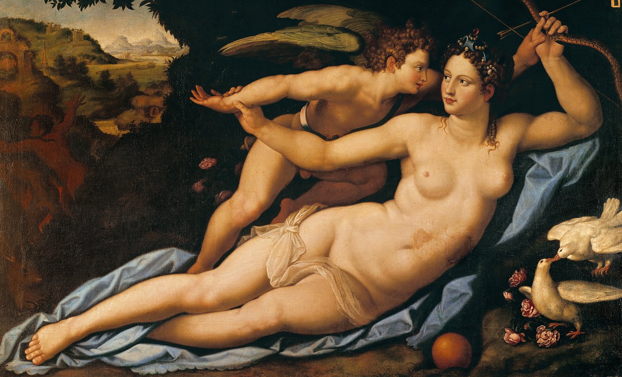 Wenus i Kupidyn autorstwa Alessandro Allori