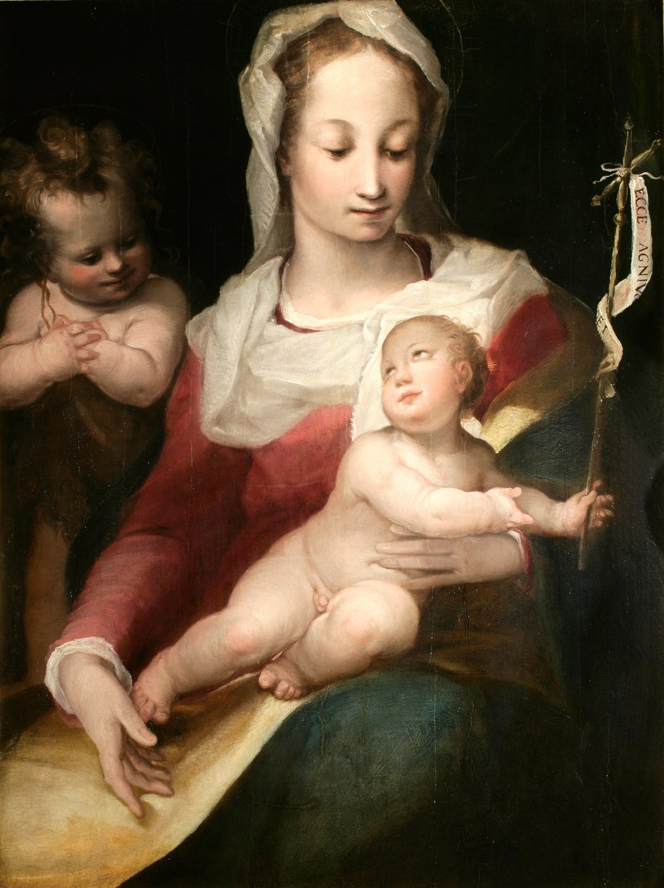 Madonna z Dzieciątkiem i Młodym Świętym Janem autorstwa Alessandro Casolani
