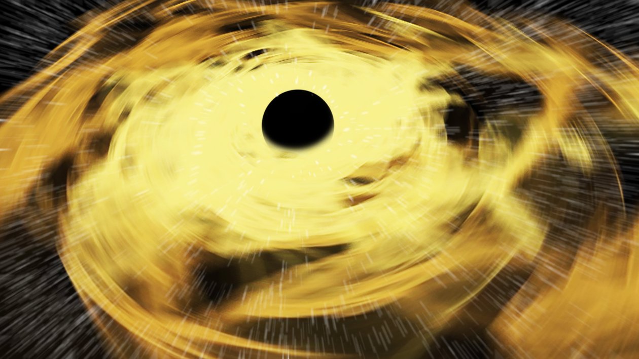 Czarna dziura, kosmos, astronomia, astrofizyka autorstwa Alessandro Lonati