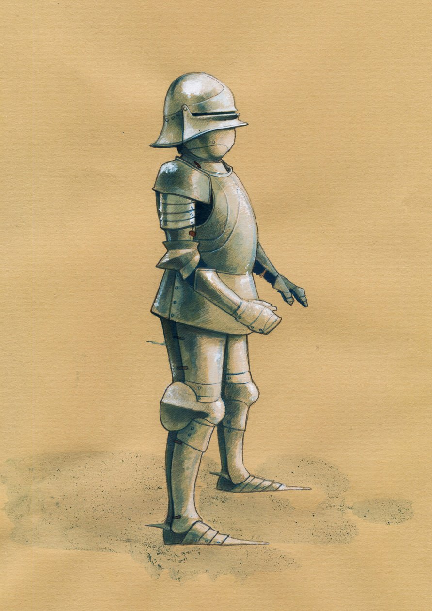 Zbroja żołnierza Ilustracja autorstwa Alessandro Lonatiego autorstwa Alessandro Lonati