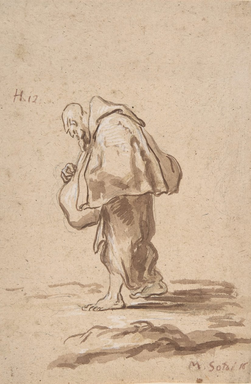 Stały pielgrzym fr., ca. 1705-20. autorstwa Alessandro Magnasco