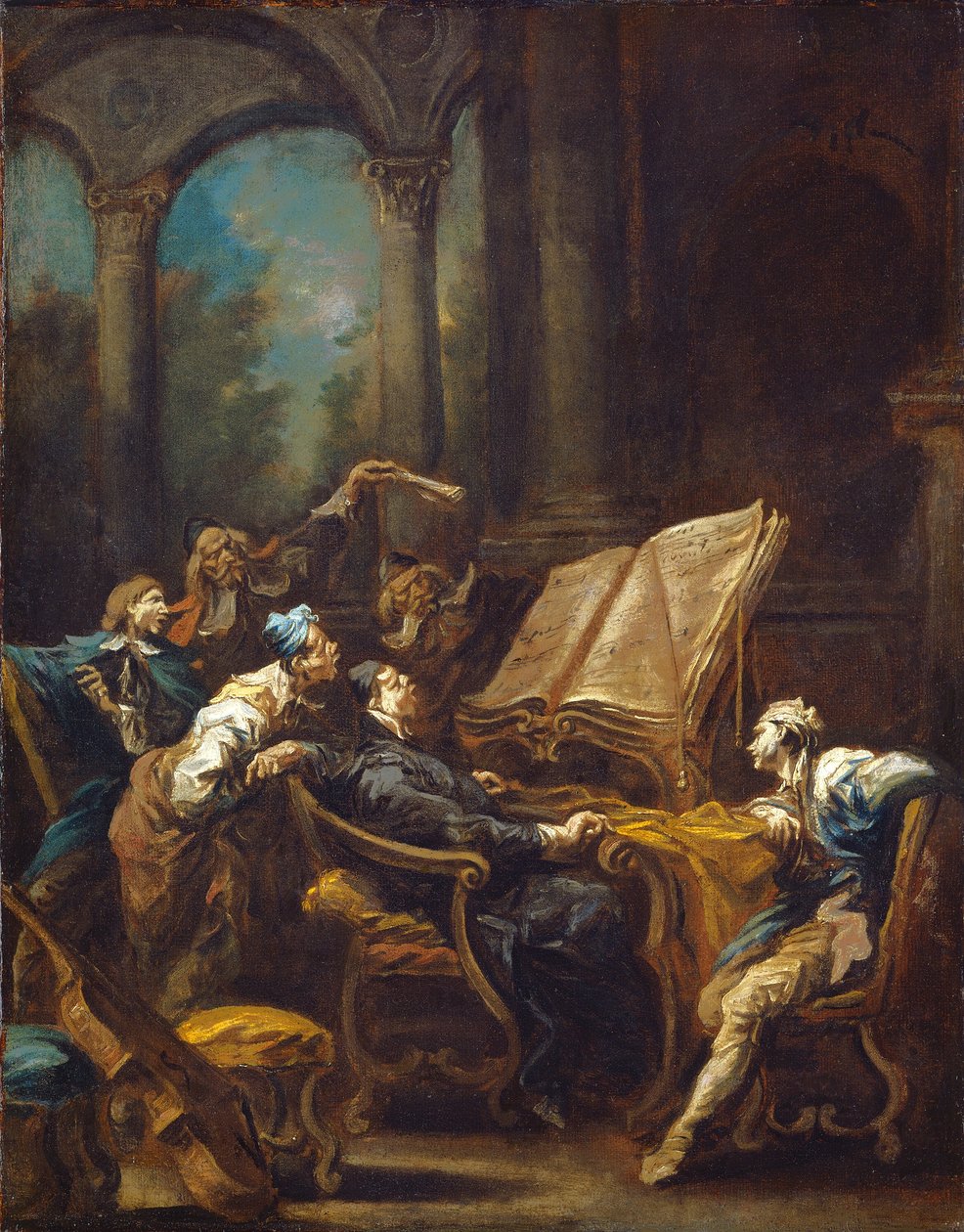 Chórzyści autorstwa Alessandro Magnasco