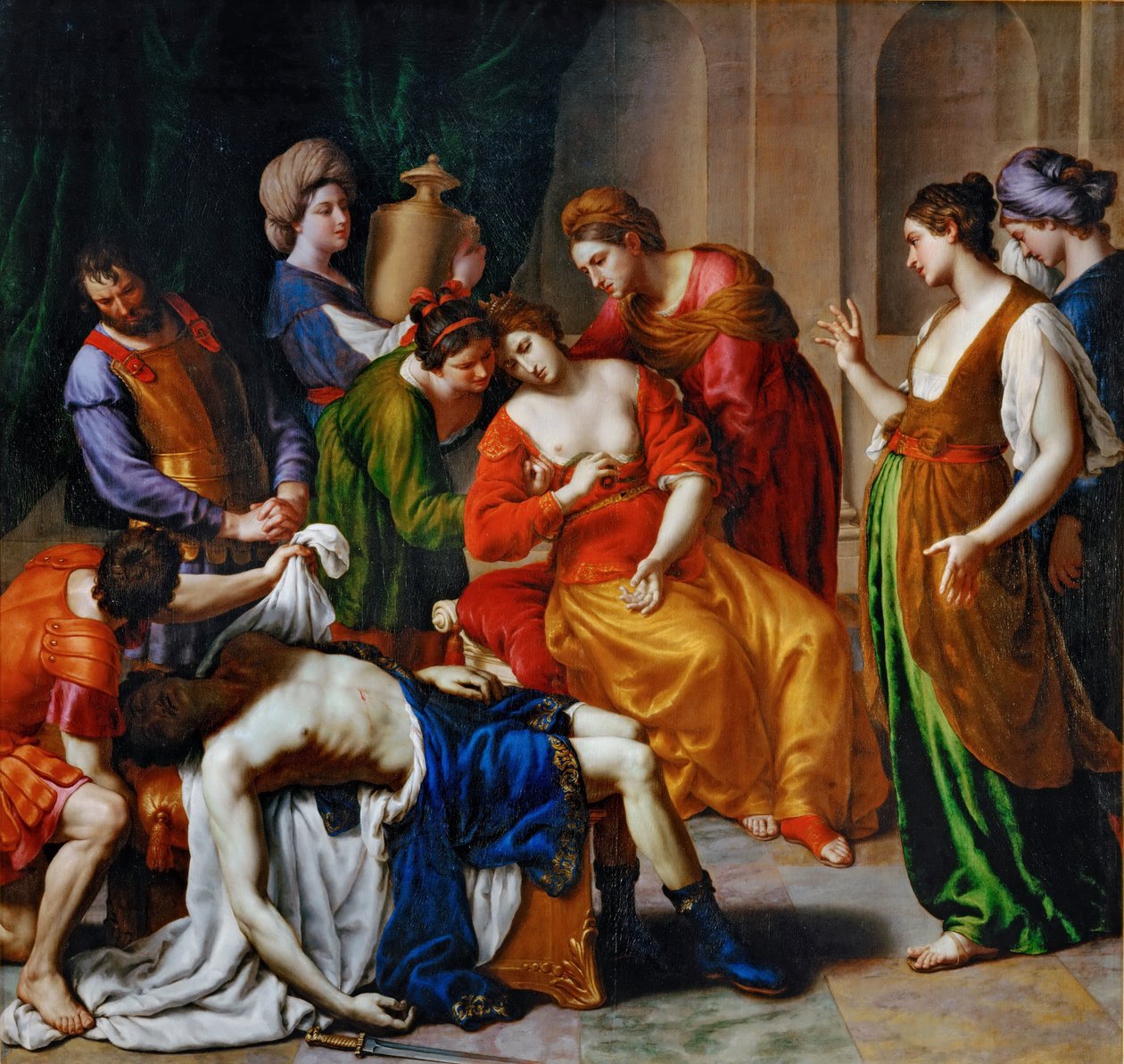 Śmierć Kleopatry autorstwa Alessandro Turchi