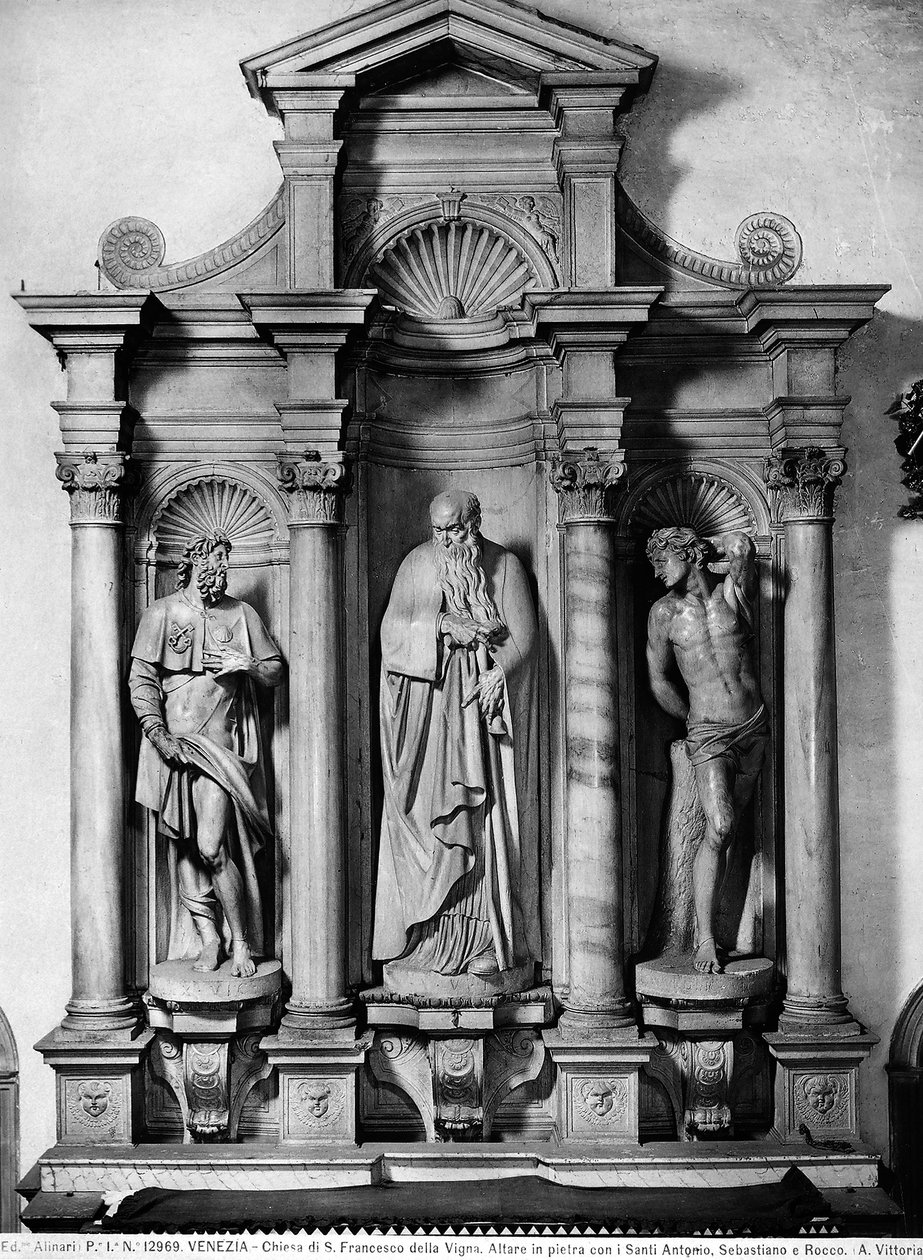 Ołtarz, Kaplica Montefeltro (marmur) autorstwa Alessandro Vittoria