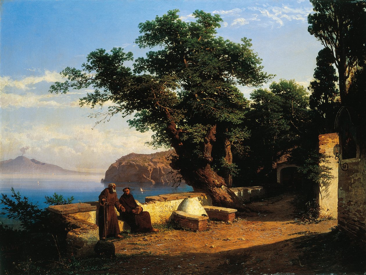 Przed klasztorem autorstwa Alessandro la Volpe