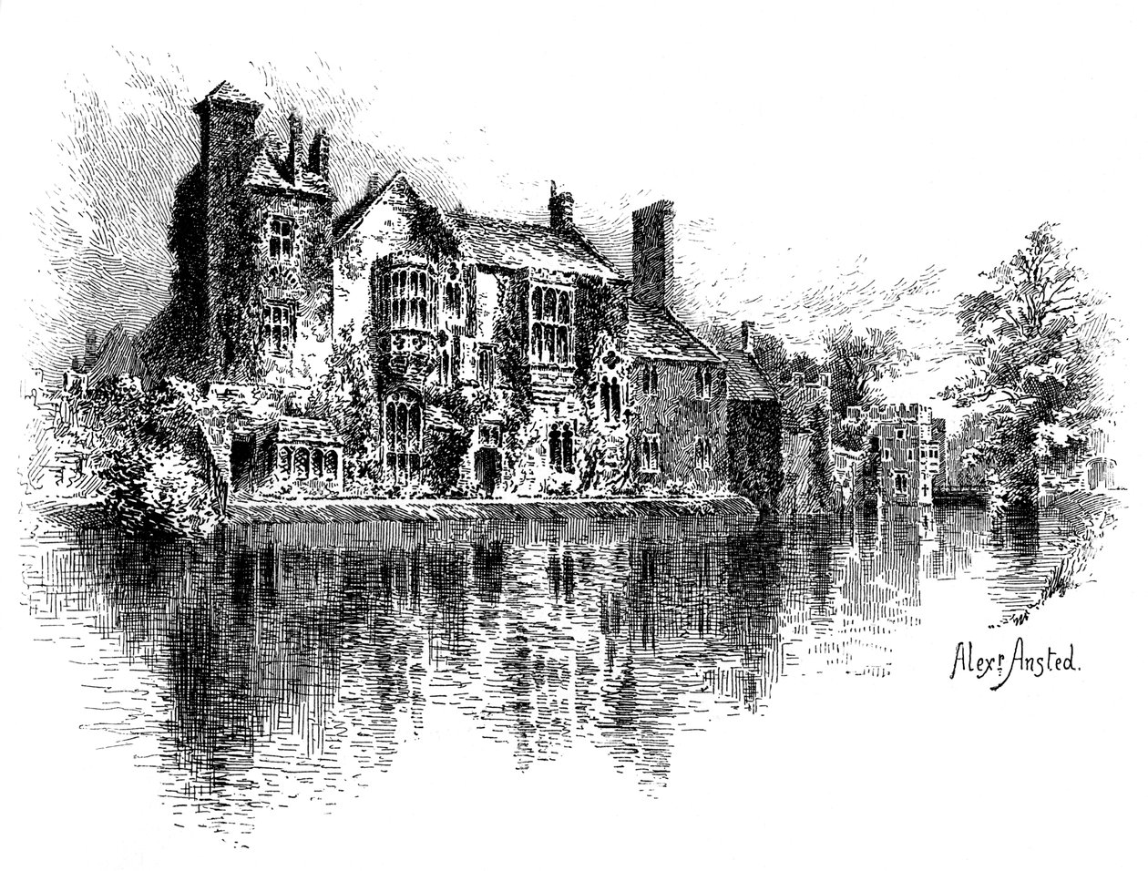 Pałac Wells, Somerset, 1895. autorstwa Alex Ansted