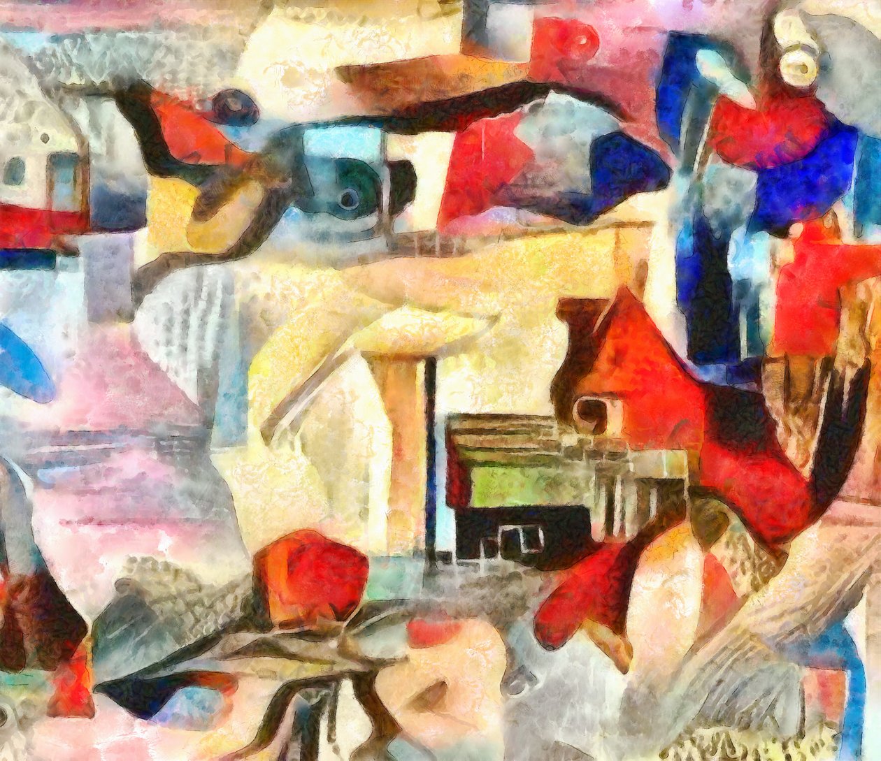 przysiółek,2017,(media mieszane) autorstwa Alex Caminker
