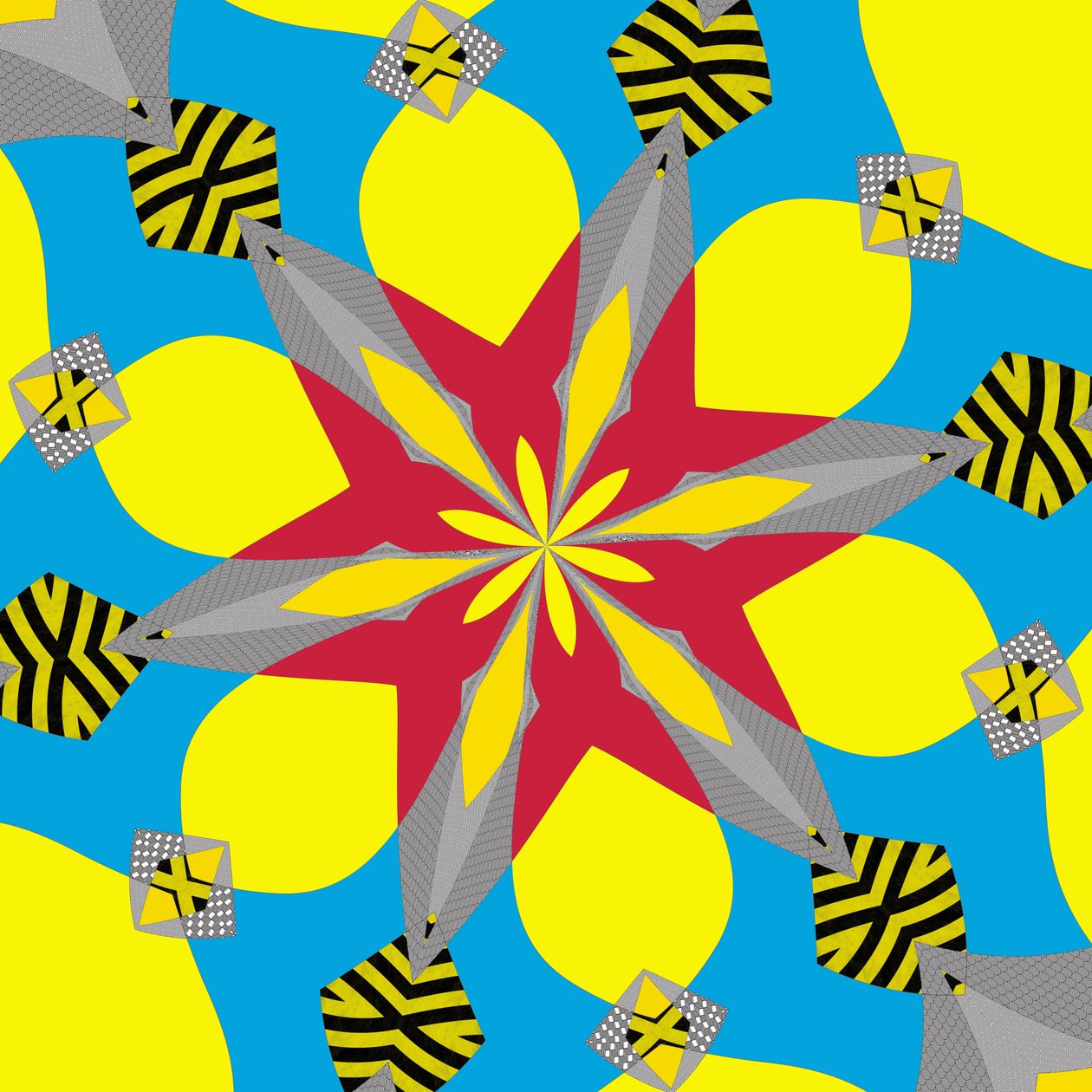 symetria #11,2019,(media mieszane) autorstwa Alex Caminker