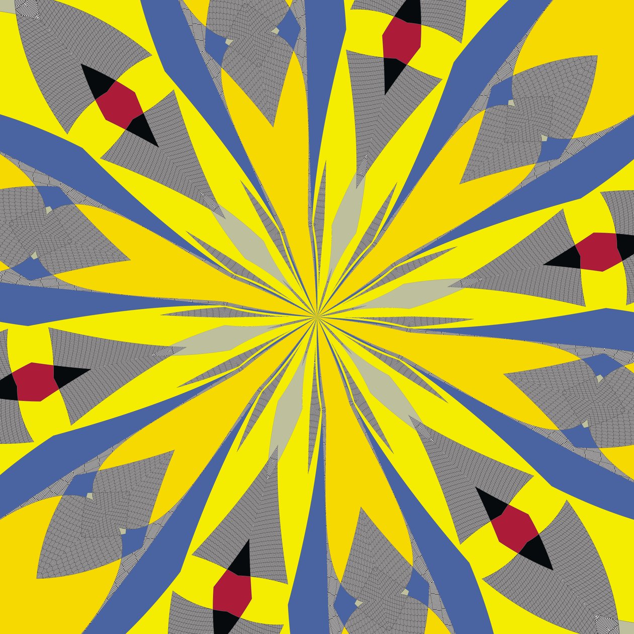 symetria #14,2019, (media mieszane) autorstwa Alex Caminker