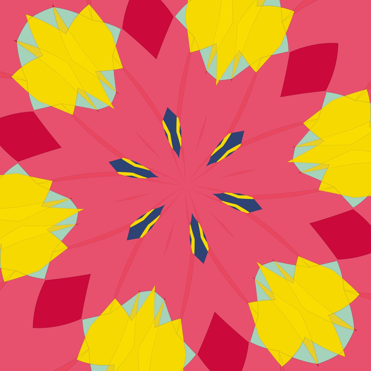 symetria #44,2019, (media mieszane) autorstwa Alex Caminker