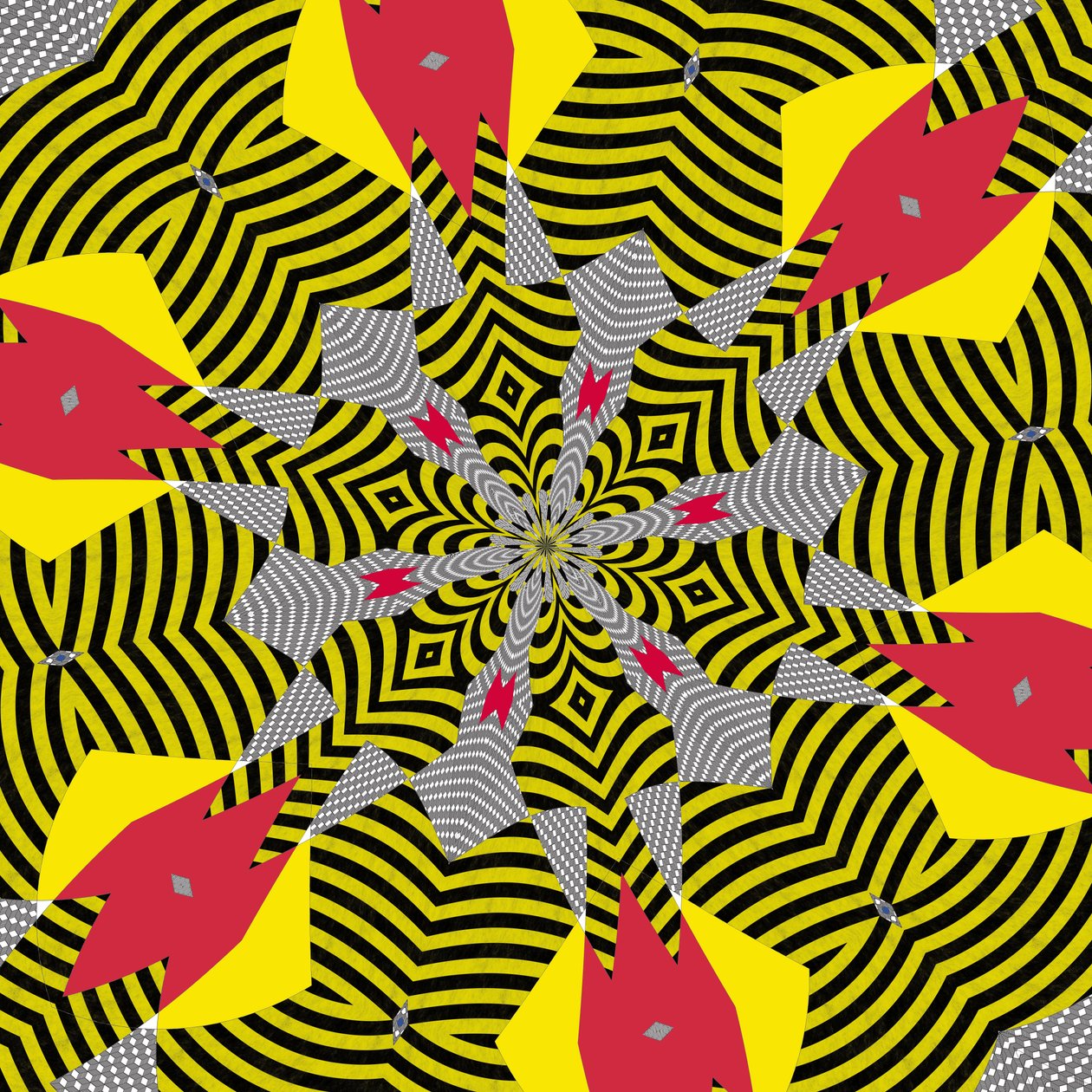 symetria #5,2019, (media mieszane) autorstwa Alex Caminker