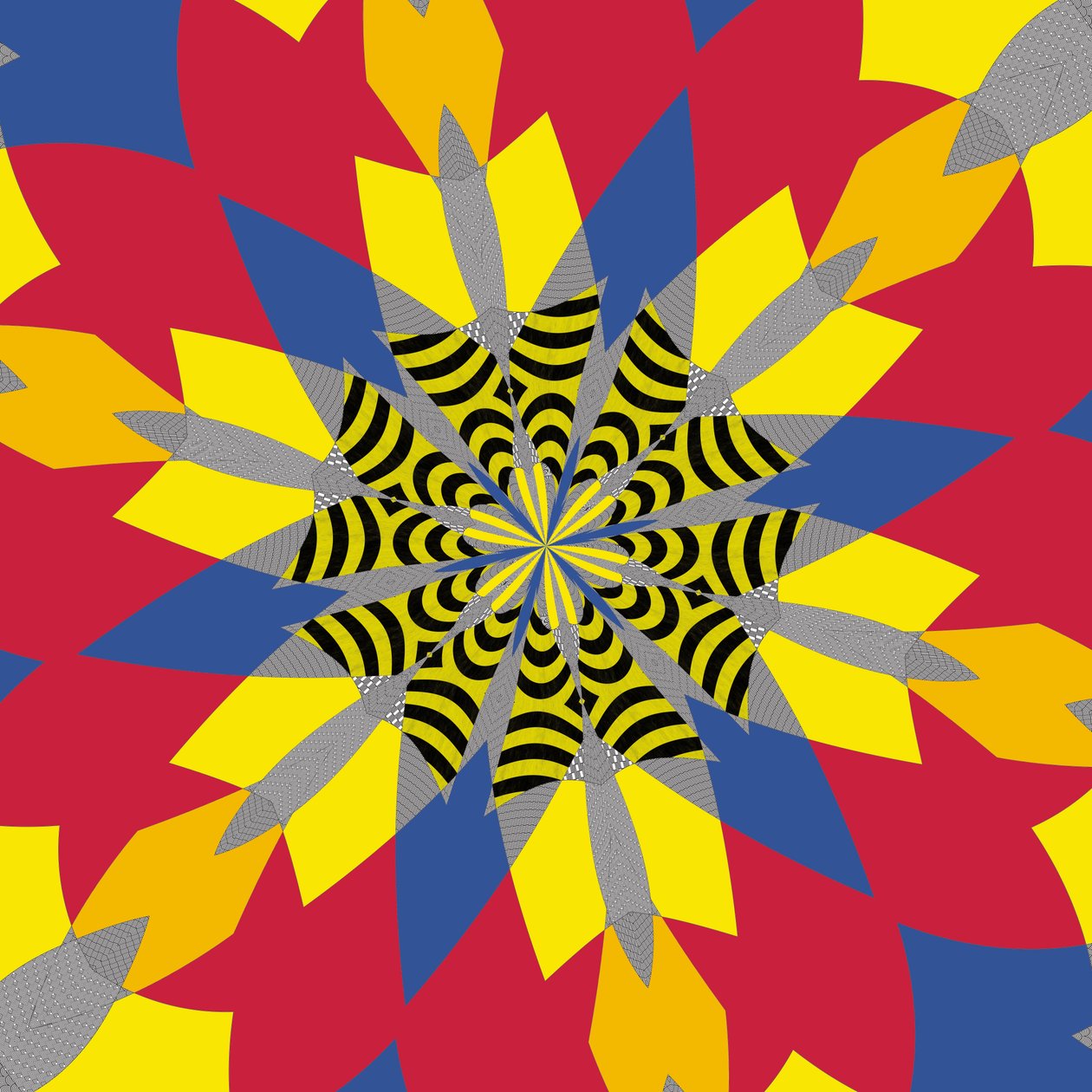 symetria #6,2019, (media mieszane) autorstwa Alex Caminker