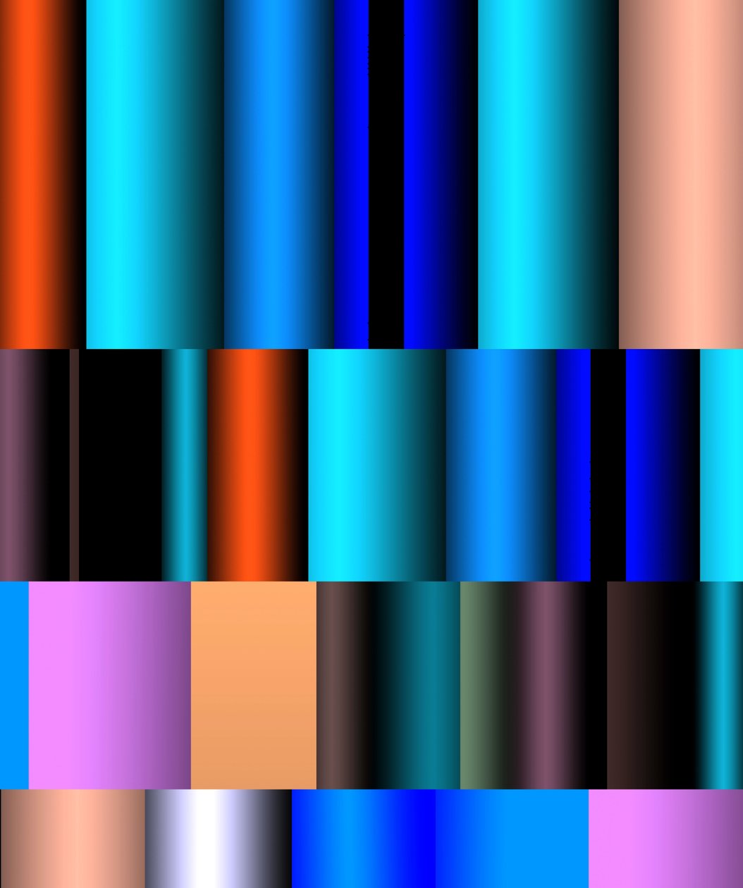 mechanizm rurowy, 2017, (gradient) autorstwa Alex Caminker