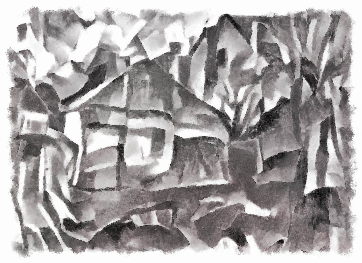 widok (czarny) #4,2016, autorstwa Alex Caminker