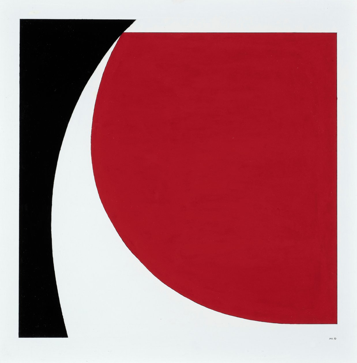 Cut Left, 2023 (emalia na karcie) autorstwa Alex Dunn