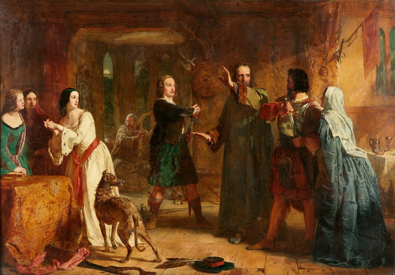Scena z „Pani Jeziora” autorstwa Alexander Johnston