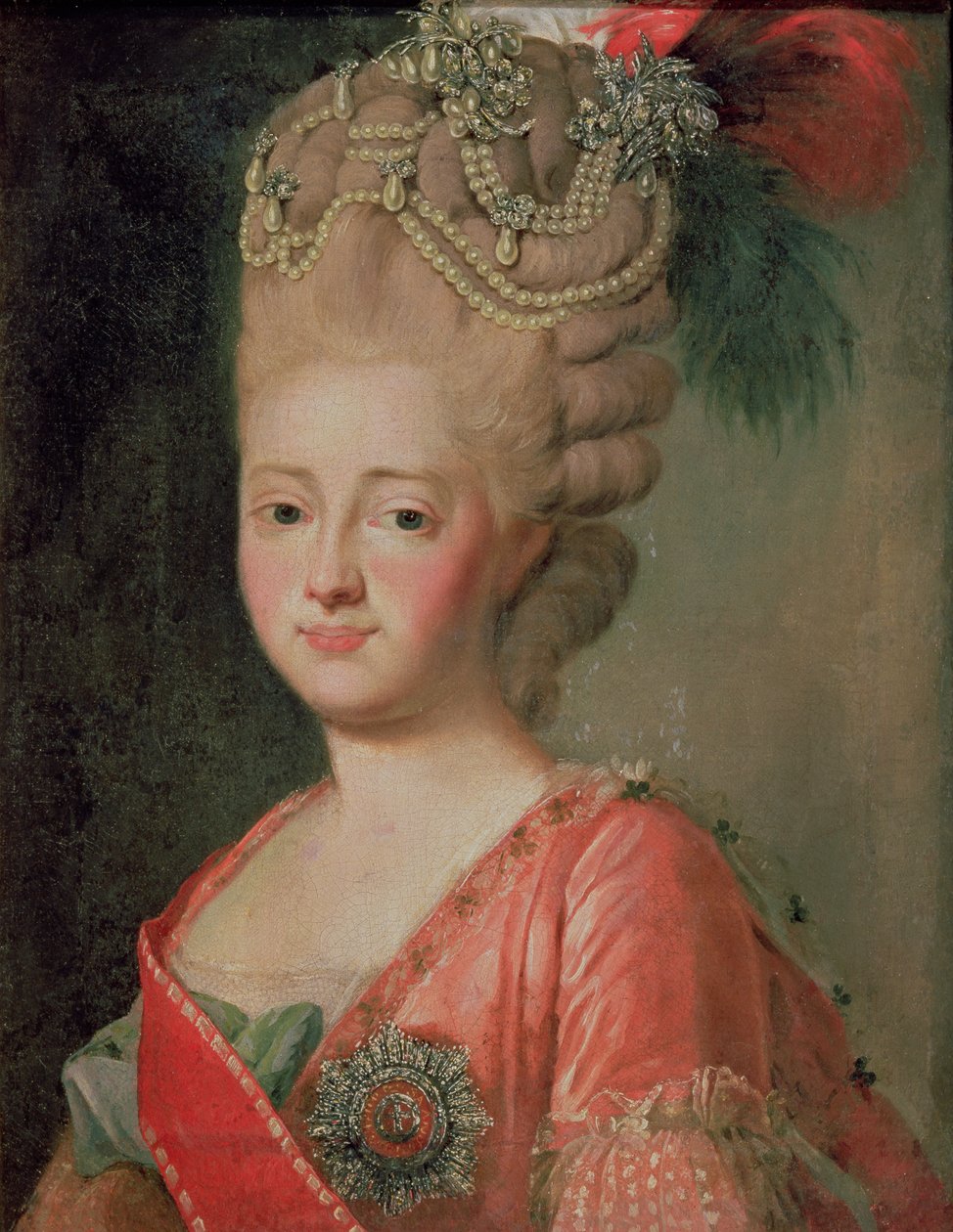 Portret cesarzowej Marii Fiodoriny (1759-1828), lata 70. XX w. autorstwa Alexander Roslin