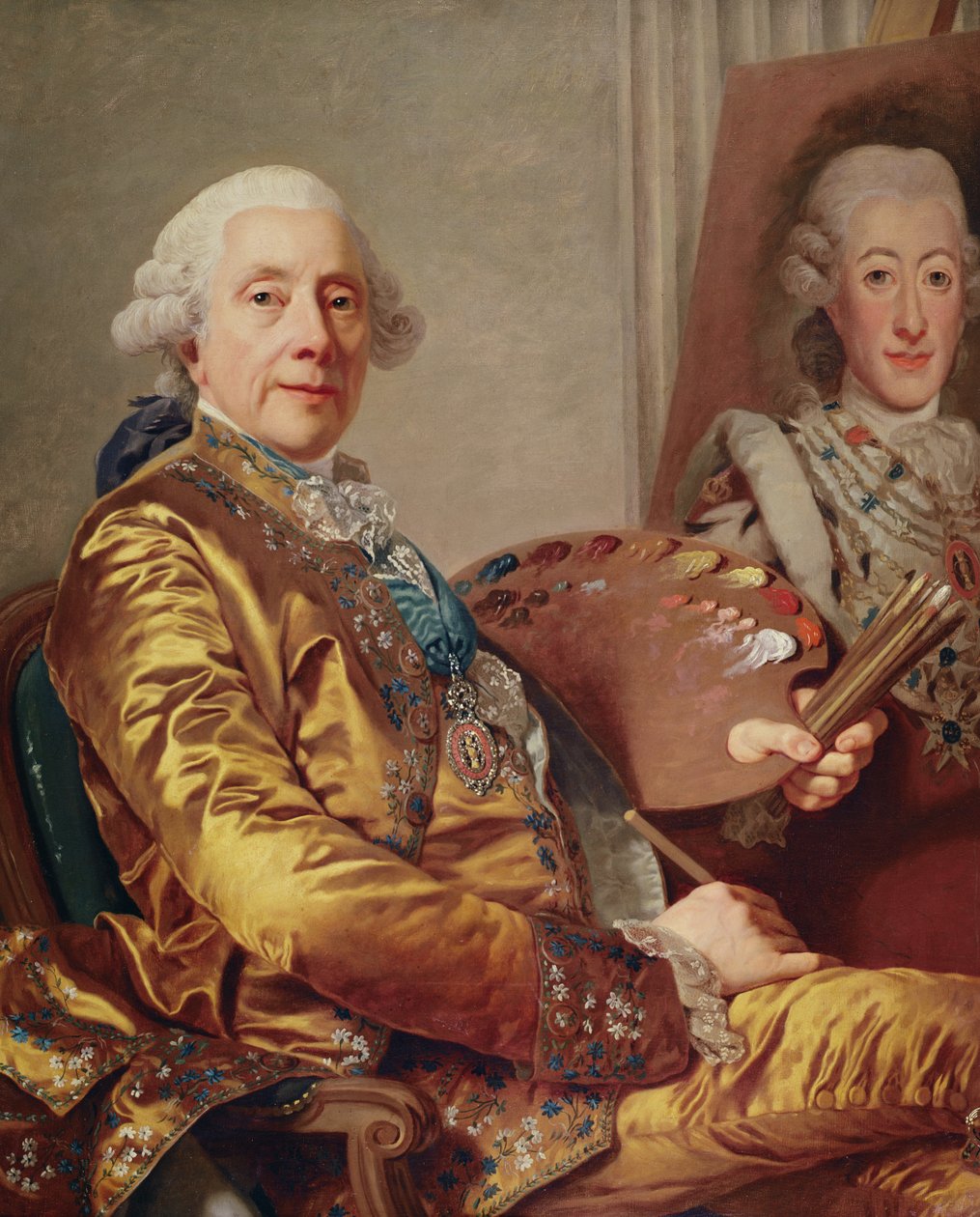Autoportret, ok. 1790 autorstwa Alexander Roslin