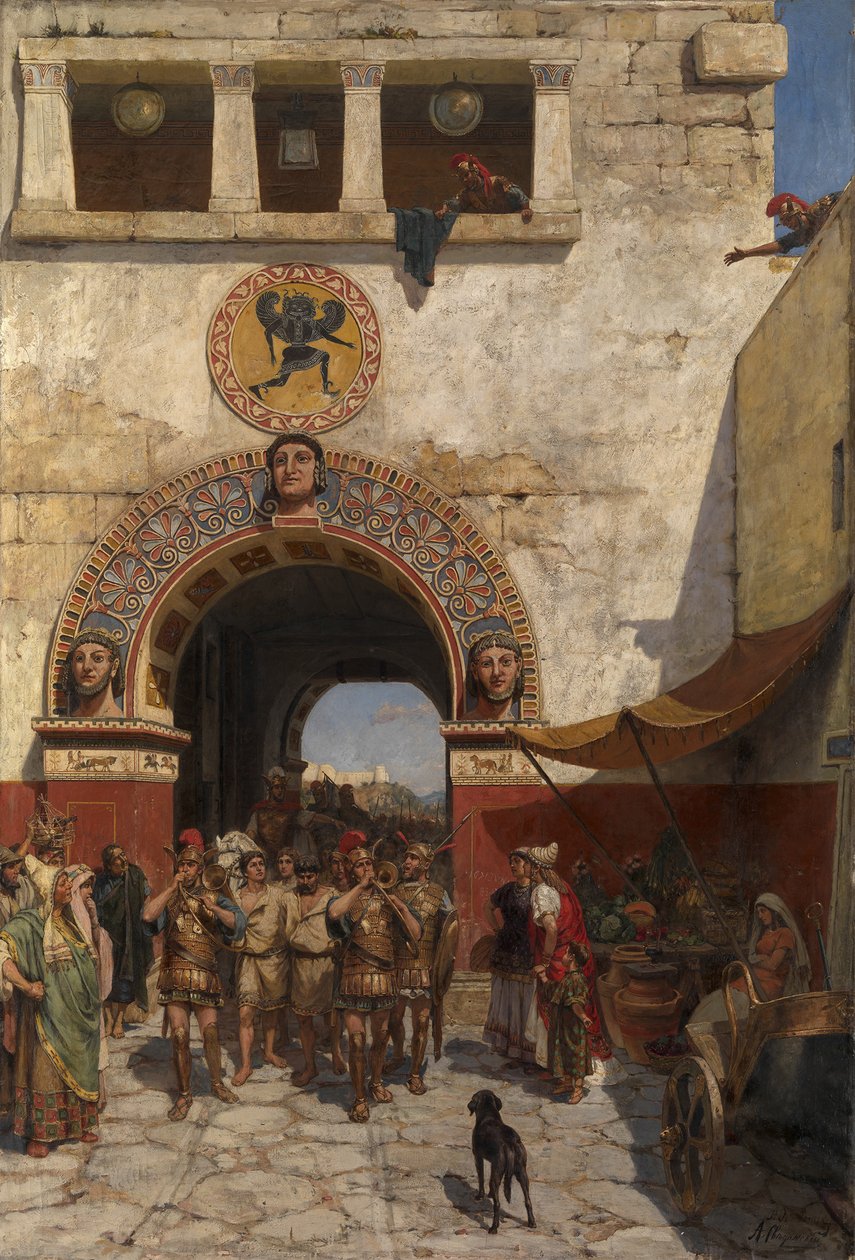 Brama w Volterra, Etruria autorstwa Alexander Alexandrovich Svedomsky