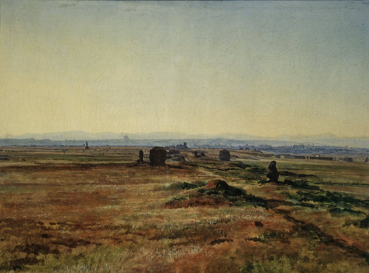 Via Appia o zachodzie słońca? autorstwa Alexander Andreyevich Ivanov