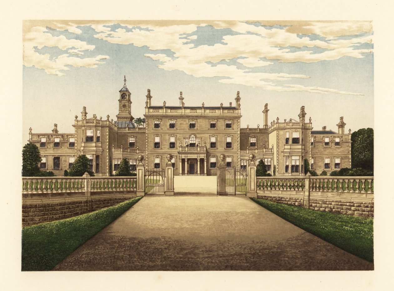 Bulwell Hall, Nottinghamshire, Anglia. autorstwa Alexander Francis (after) Lydon