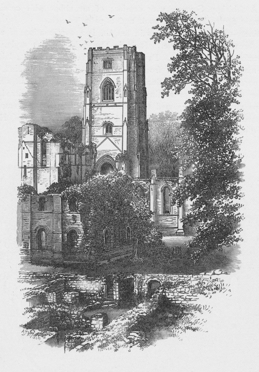 Wieża, opactwo fontann, ok. 1880, 1897 r. autorstwa Alexander Francis Lydon
