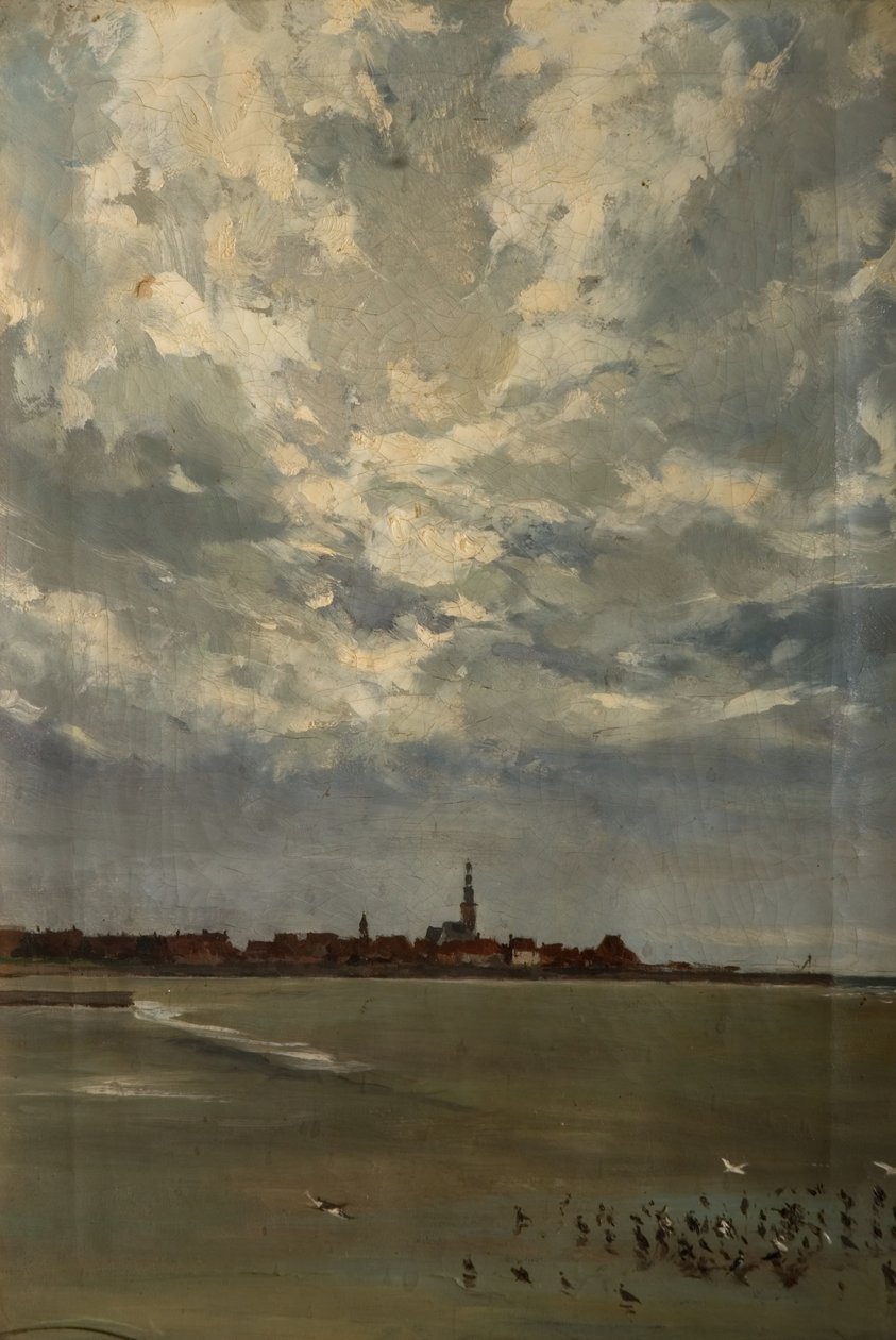 Hindelopen, Holandia, 1875. autorstwa Alexander Friedrich Werner
