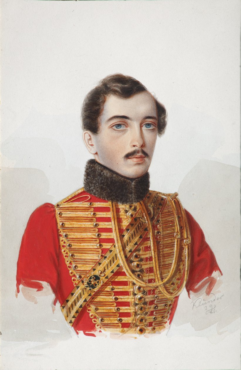 Portret N.V. Nowoskolcew, 1839 autorstwa Alexander Ivanovich Klünder