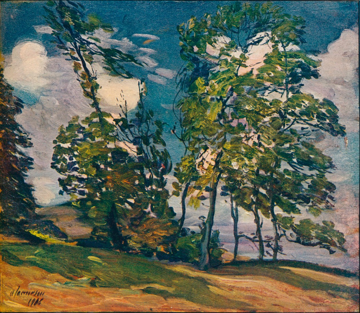 Wietrzny dzień, ok. 1906 r. autorstwa Alexander Jamieson
