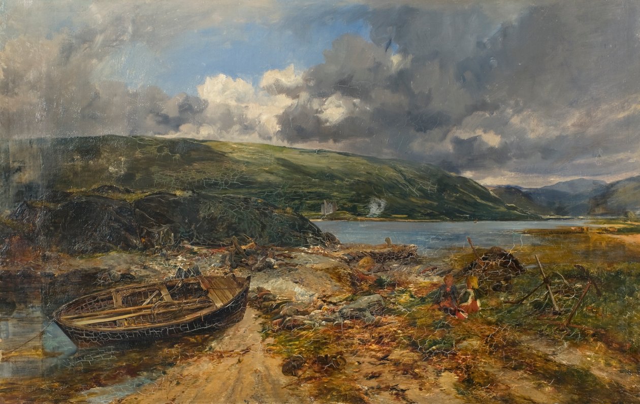 Scena przybrzeżna autorstwa Alexander Jnr. Fraser