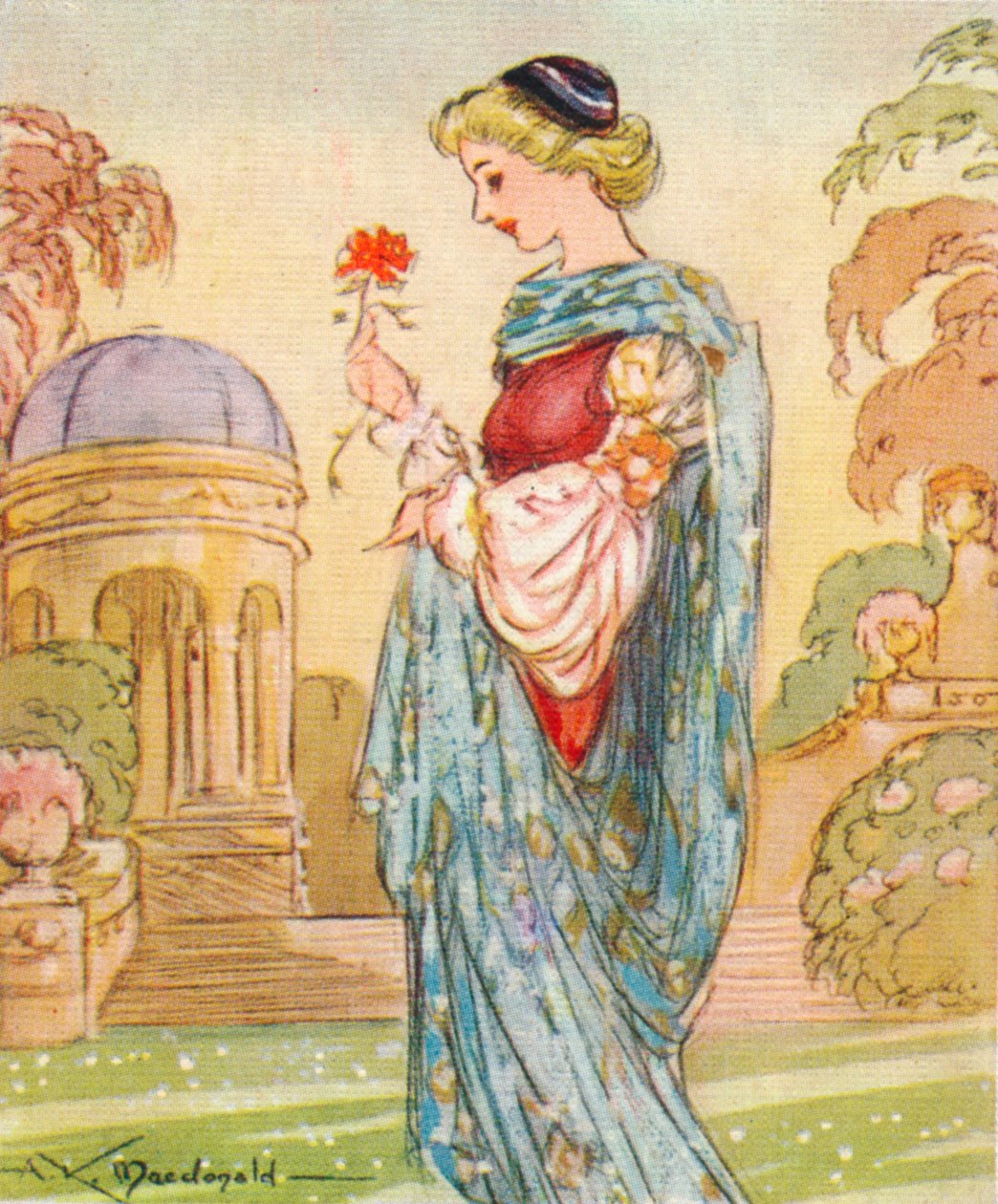 Dantes Beatrice, 1266-1290, 1937 autorstwa Alexander K. MacDonald