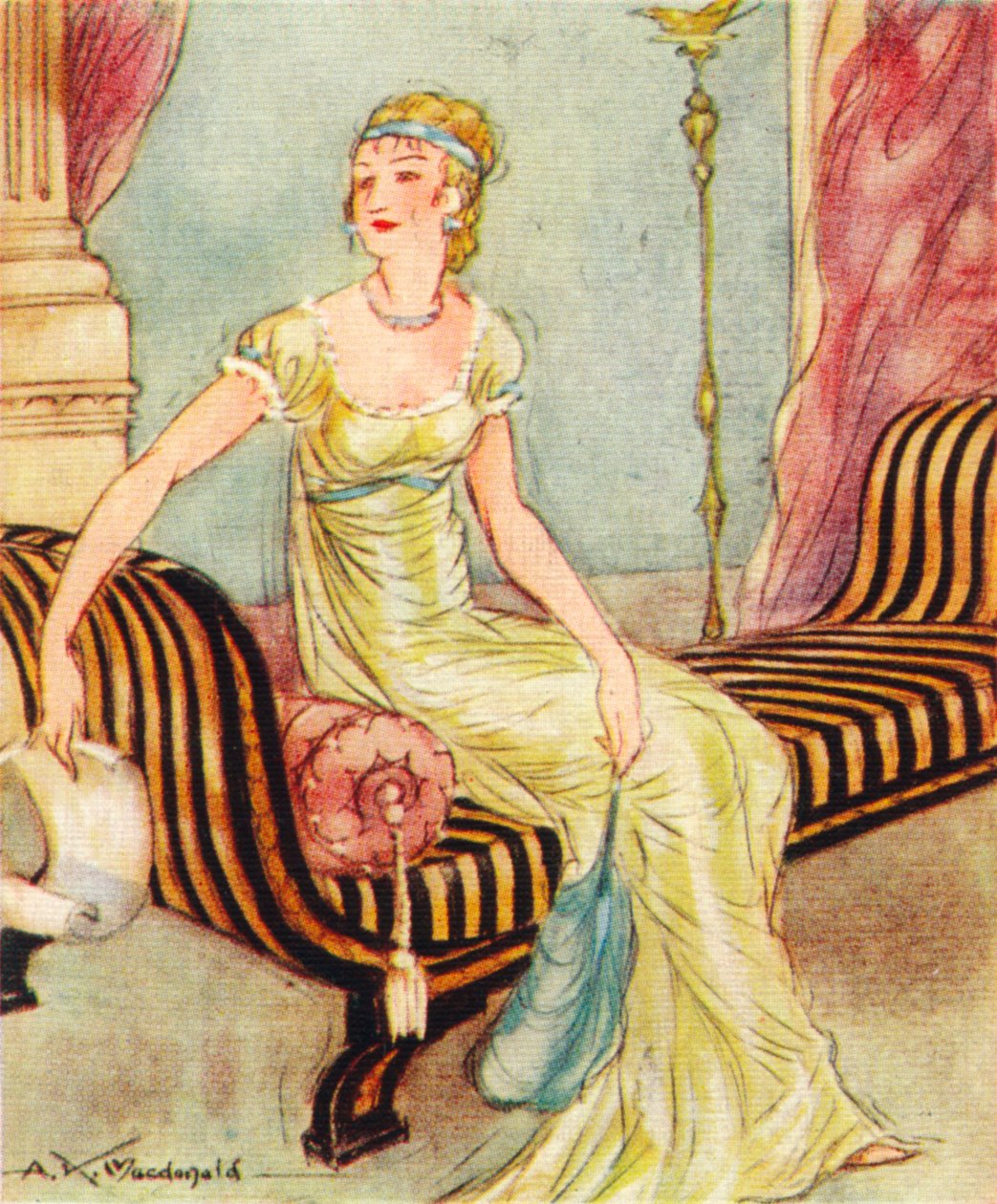 Madame Recamier, 1777-1849, 1937 autorstwa Alexander K. MacDonald