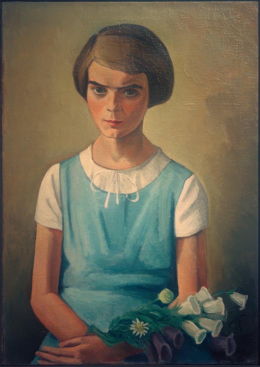 Portret córki Angeliny autorstwa Alexander Kanoldt