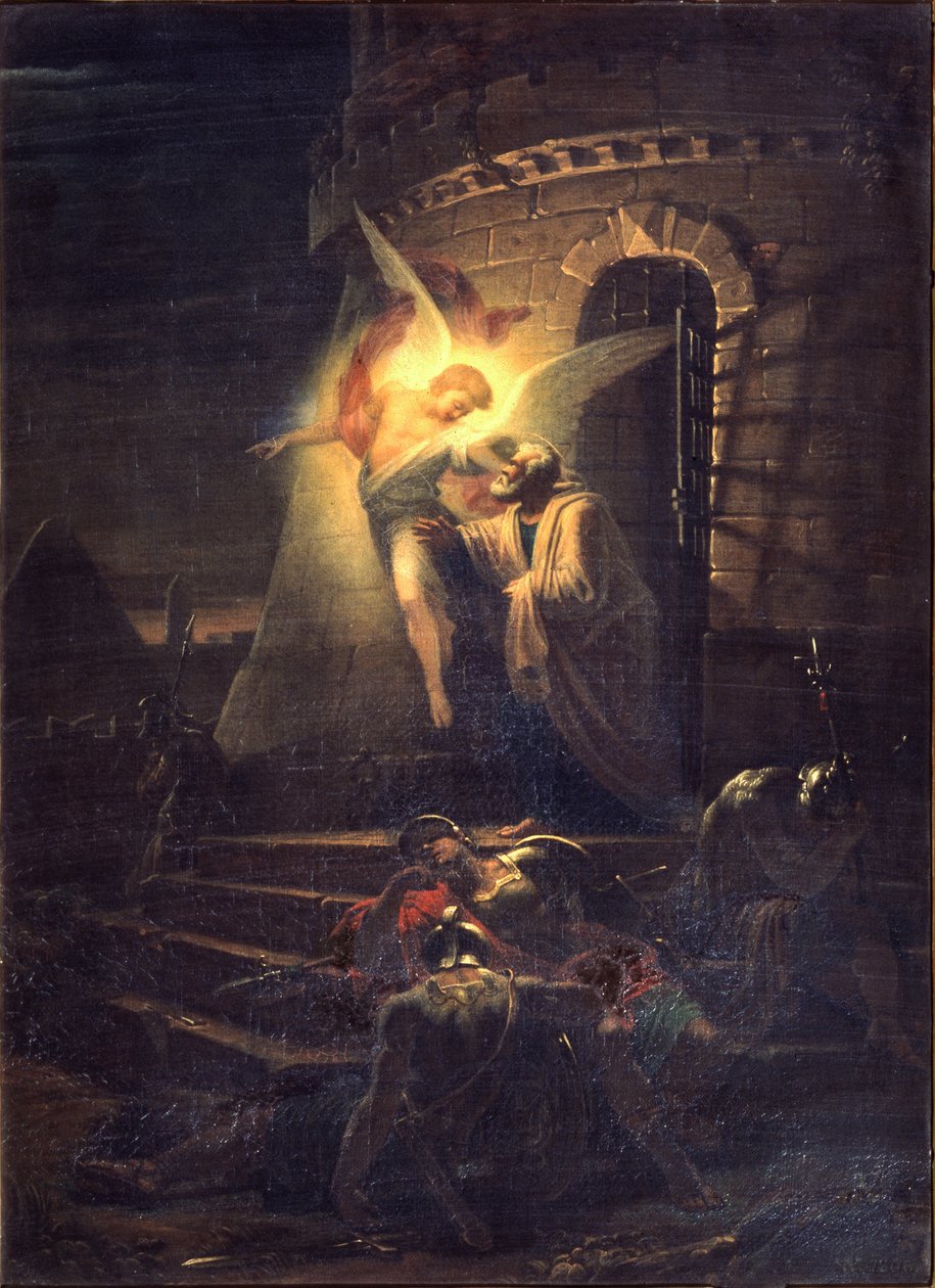 Wyzwolenie św. Piotra, 1806 r. autorstwa Alexander Lavrentievich Vitberg