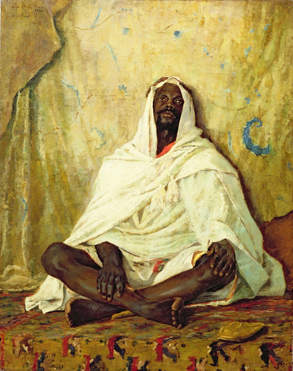 Siedzący Arab autorstwa Alexander Mann