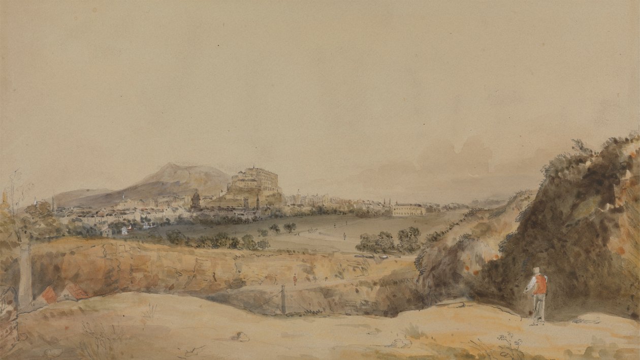 Uma visão de Edimburgo polonês autorstwa Alexander Nasmyth