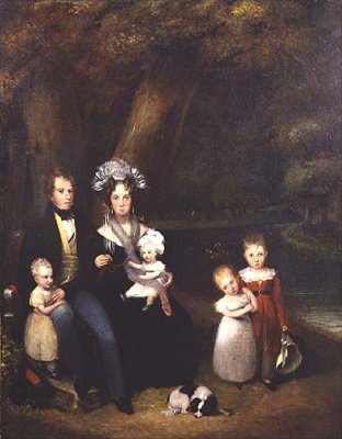 Grupa rodzinna lub fragment konwersacji, ok. 1840 r. autorstwa Alexander Nasmyth