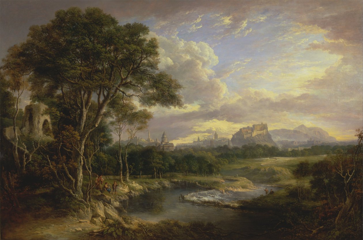 Widok na miasto Edynburg autorstwa Alexander Nasmyth