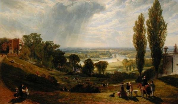 Widok z Richmond Hill (olej na płótnie) autorstwa Alexander Rolfe