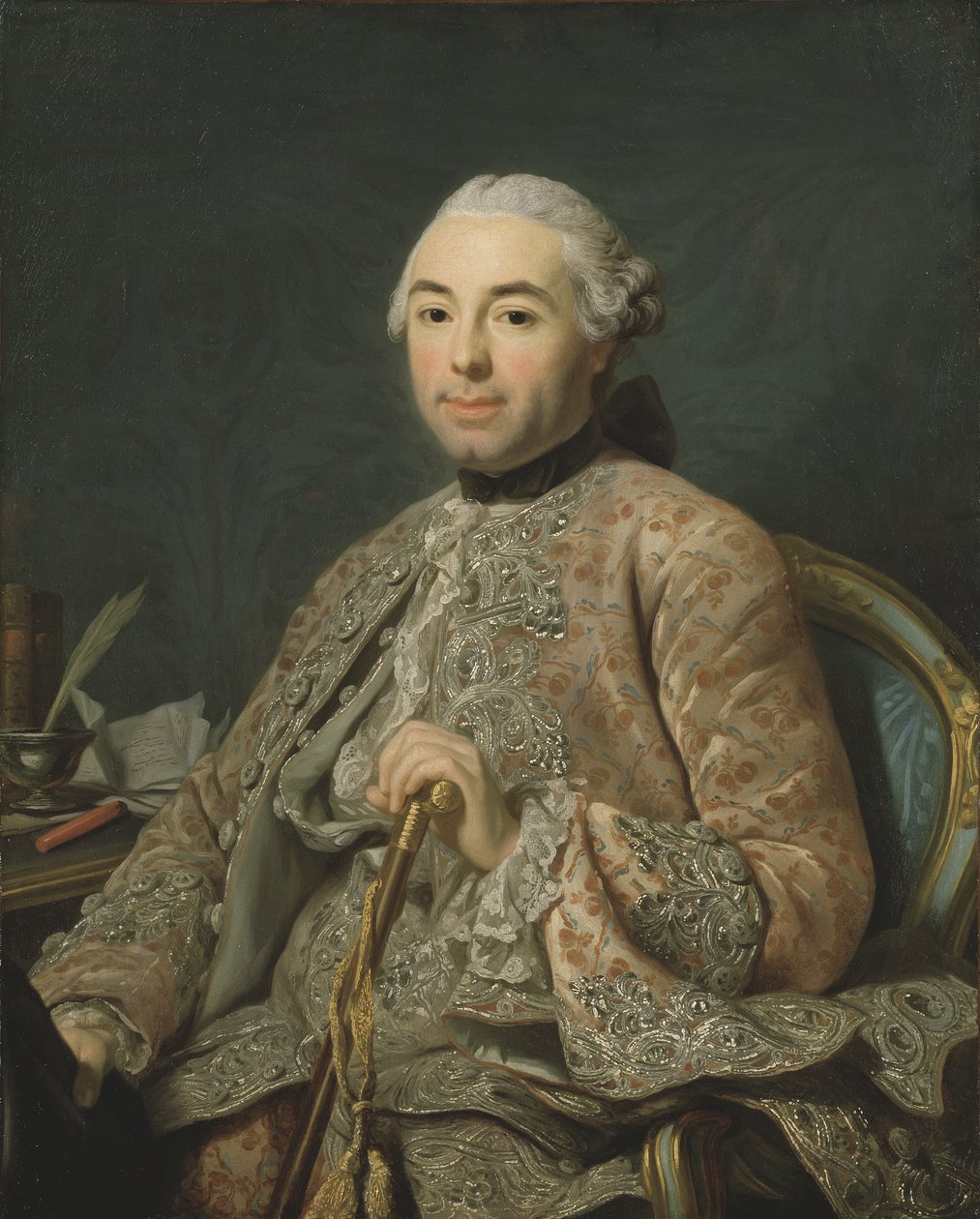 Baron de Neubourg-Cromière, c.1756 autorstwa Alexander Roslin